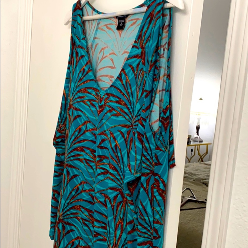 Bamboo print dress